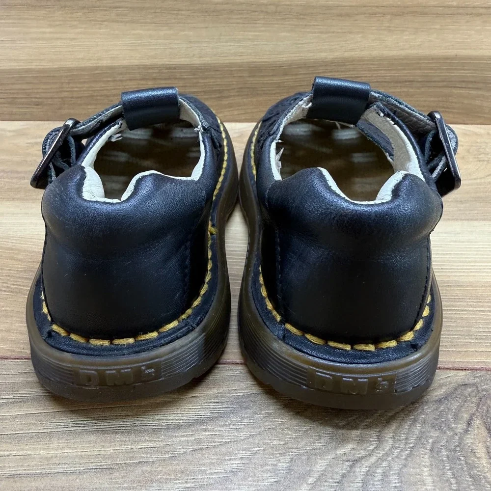 DR MARTENS Kids Vintage Little Girls 9 Black‎ Leather Mary Jane Uniform ENGLAND